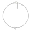 Thumbnail Image 1 of Diamond Initial A Bracelet 1/20 ct tw 10K White Gold 7.5"