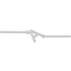 Thumbnail Image 2 of Diamond Initial A Bracelet 1/20 ct tw 10K White Gold 7.5"