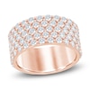 Thumbnail Image 1 of Lab-Grown Diamond Multi-Row Anniversary Ring 2 ct tw 14K Rose Gold