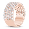 Thumbnail Image 2 of Lab-Grown Diamond Multi-Row Anniversary Ring 2 ct tw 14K Rose Gold