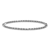 Thumbnail Image 1 of Italia D'Oro Diamond-Cut Bangle Bracelet 14K White Gold
