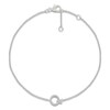 Thumbnail Image 1 of Diamond Initial Q Bracelet 1/15 ct tw 10K White Gold 7.5"