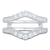 Thumbnail Image 3 of Certified Diamond Milgrain Enhancer Ring 5/8 ct tw 14K White Gold