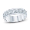 Thumbnail Image 1 of Men's Lab-Grown Diamond Stepped Edge Band 2 ct tw 14K White Gold