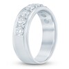 Thumbnail Image 2 of Men's Lab-Grown Diamond Stepped Edge Band 2 ct tw 14K White Gold