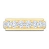 Thumbnail Image 3 of Men's Lab-Grown Diamond Stepped Edge Band 3 ct tw 14K Yellow Gold