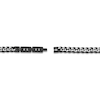 Thumbnail Image 3 of Curb Chain Necklace 8mm Stainless Steel & Black Ion Plating 18"