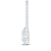 Thumbnail Image 2 of Pnina Tornai Oval-Cut Lab-Grown Diamond Halo Necklace 1-7/8 ct tw 14K White Gold 18"