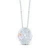 Thumbnail Image 3 of Pnina Tornai Oval-Cut Lab-Grown Diamond Halo Necklace 1-7/8 ct tw 14K White Gold 18"