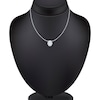 Thumbnail Image 4 of Pnina Tornai Oval-Cut Lab-Grown Diamond Halo Necklace 1-7/8 ct tw 14K White Gold 18"