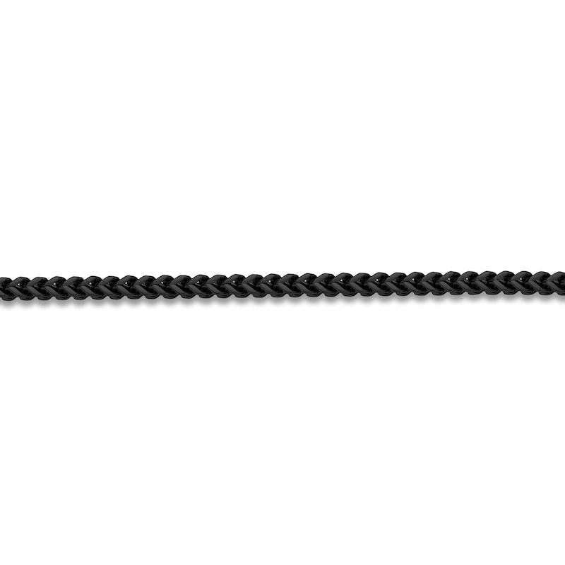 Main Image 2 of Foxtail Chain Necklace 2.5mm Black Ion-Plated Stainless Steel 30"