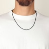 Thumbnail Image 4 of Foxtail Chain Necklace 2.5mm Black Ion-Plated Stainless Steel 30"
