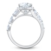 Thumbnail Image 2 of Pear-Shaped Lab-Grown Diamond Halo Engagement Ring 3 ct tw 14K White Gold