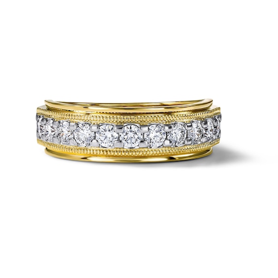 Chosen Men's Diamond Anniversary Band 1 ct tw Round 14K Yellow Gold