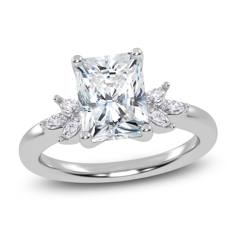 Main Image 1 of Radiant-Cut Created By Jared Studio Lab-Grown Diamond Engagement Ring 2-1/6 ct tw 14K White Gold