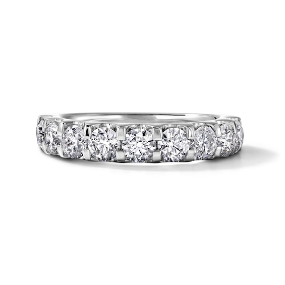 Colorless Diamond Wedding Band 1-5/8 carat tw 14K White Gold