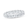 Thumbnail Image 1 of Cushion-Cut Lab-Grown Diamond Eternity Band 3-1/4 to 4 ct tw Platinum