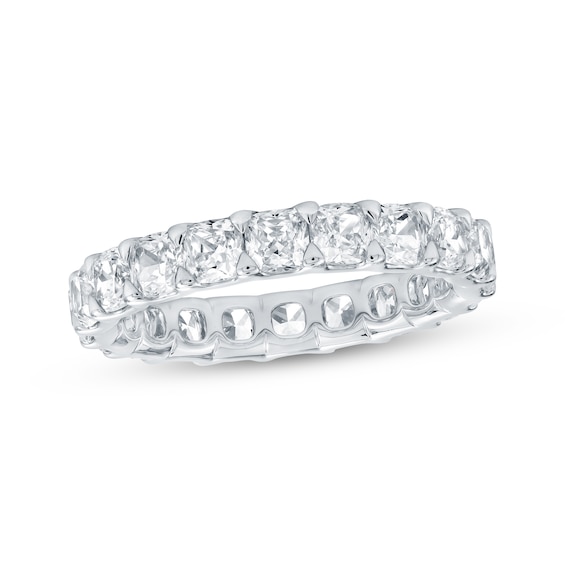 Cushion-Cut Lab-Grown Diamond Eternity Band 3-1/4 to 4 ct tw Platinum