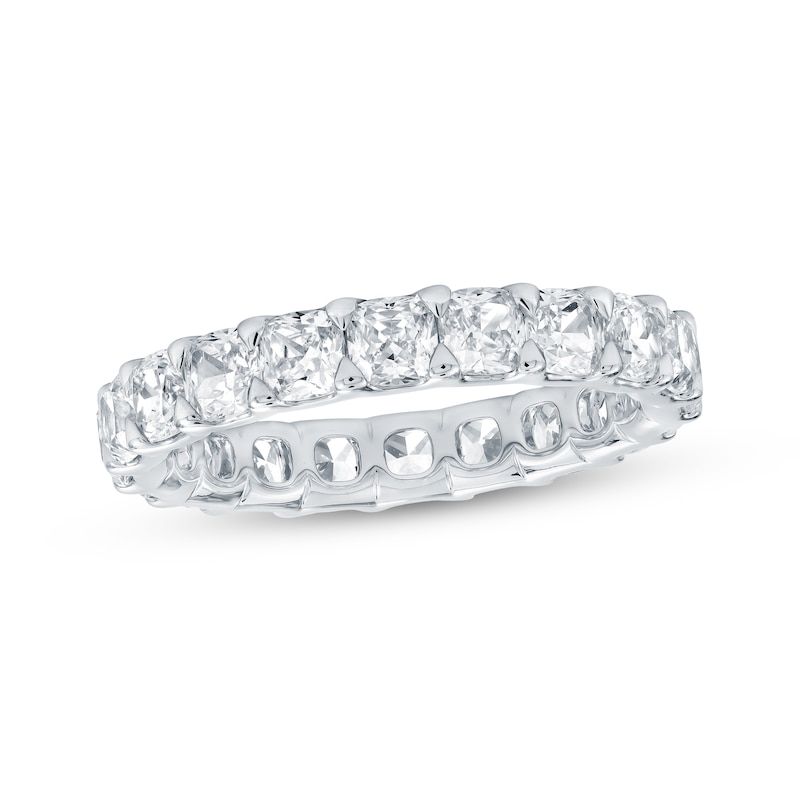 Main Image 1 of Cushion-Cut Lab-Grown Diamond Eternity Band 3-1/4 to 4 ct tw Platinum