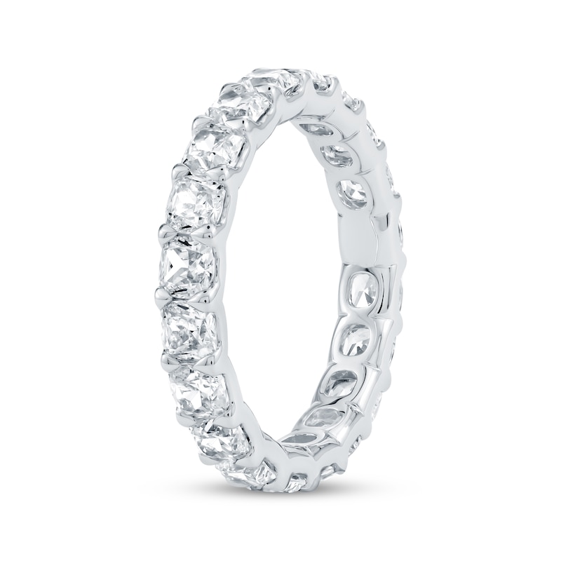 Main Image 2 of Cushion-Cut Lab-Grown Diamond Eternity Band 3-1/4 to 4 ct tw Platinum