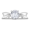 Thumbnail Image 3 of Diamond Solitaire Concave Engagement Ring 1-1/2 ct tw Round 14K White Gold (I2/I)