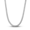 Thumbnail Image 1 of Men's Solid Curb Chain Necklace Stainless Steel 8mm 24"