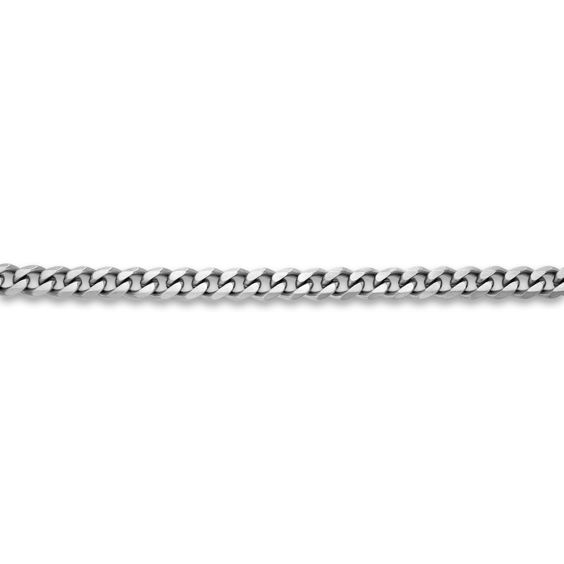 Main Image 2 of Men's Solid Curb Chain Necklace Stainless Steel 8mm 24"