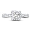 Thumbnail Image 3 of Diamond Engagement Ring 1 ct tw Princess/Round 14K White Gold