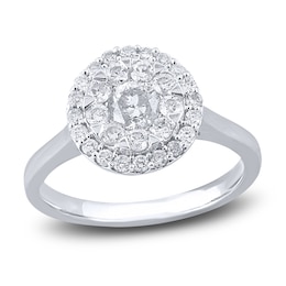 Diamond Engagement Ring 1 ct tw Round 14K White Gold