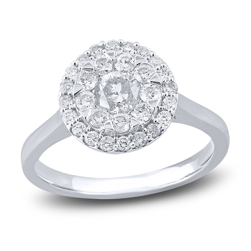 Main Image 1 of Diamond Engagement Ring 1 ct tw Round 14K White Gold