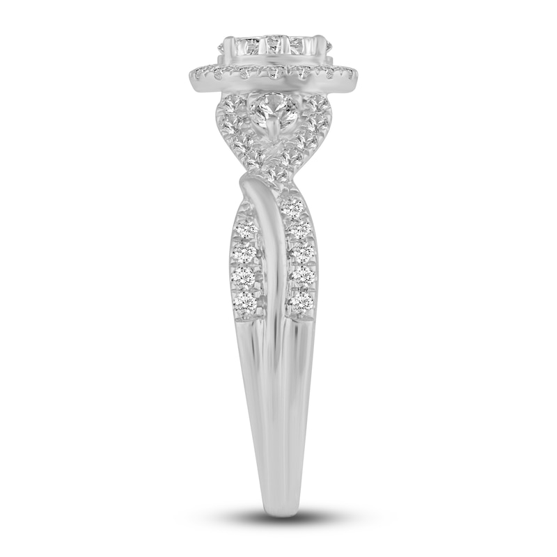 Main Image 3 of Diamond Engagement Ring 3/4 ct tw Round 14K White Gold