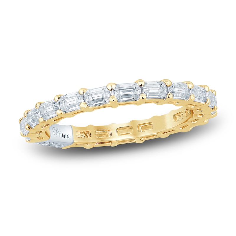 Main Image 1 of Pnina Tornai Diamond Eternity Ring 2 ct tw Baguette 14K Yellow Gold