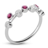 Thumbnail Image 2 of Juliette Maison Natural Rhodolite Garnet & Natural White Sapphire Ring 10K White Gold