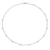 Thumbnail Image 1 of Shy Creation Diamond Station Necklace 1/5 ct tw Round 14K White Gold 18" SC22003837