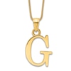 Thumbnail Image 1 of Initial G Charm 14K Yellow Gold 18"