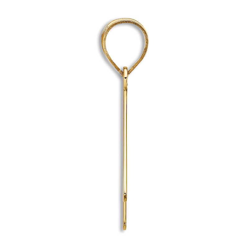 Main Image 2 of Initial K Charm 14K Yellow Gold 18"