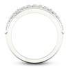 Thumbnail Image 4 of Diamond Pave Anniversary Band 1 ct tw Round 14K White Gold