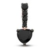 Thumbnail Image 0 of Pnina Tornai Black Diamond Single Earring 5/8 ct tw Heart 14K Rose Gold