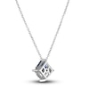 Thumbnail Image 2 of Vera Wang WISH Natural Blue Sapphire Pendant Necklace 1/4 ct tw Diamonds 10K White Gold 19"