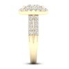 Thumbnail Image 3 of Diamond Cushion Engagement Ring 1-1/2 ct tw Round 14K Yellow Gold