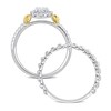 Thumbnail Image 3 of Y-Knot Diamond Bridal Set 3/4 ct tw Oval/Round 14K Two-Tone Gold