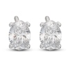 Thumbnail Image 1 of Lab-Grown Diamond Solitaire Stud Earrings 1 ct tw Oval 14K White Gold (SI2/F)