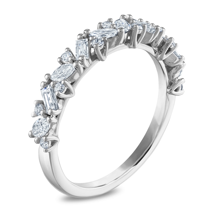 Main Image 2 of Diamond Anniversary Band 5/8 ct tw Baguette/Marquise/ Round Platinum