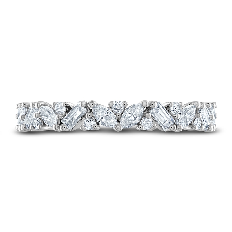 Main Image 3 of Diamond Anniversary Band 5/8 ct tw Baguette/Marquise/ Round Platinum