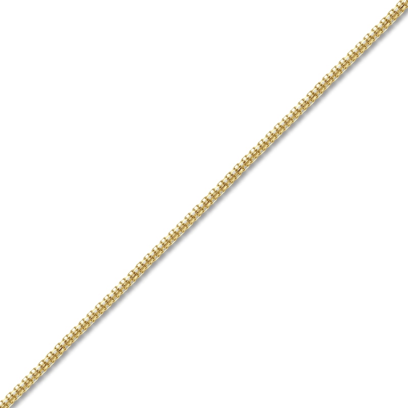 LUSSO by Italia D'Oro Men's Bismarck Chain Necklace 14K Yellow Gold 24" 2.6mm