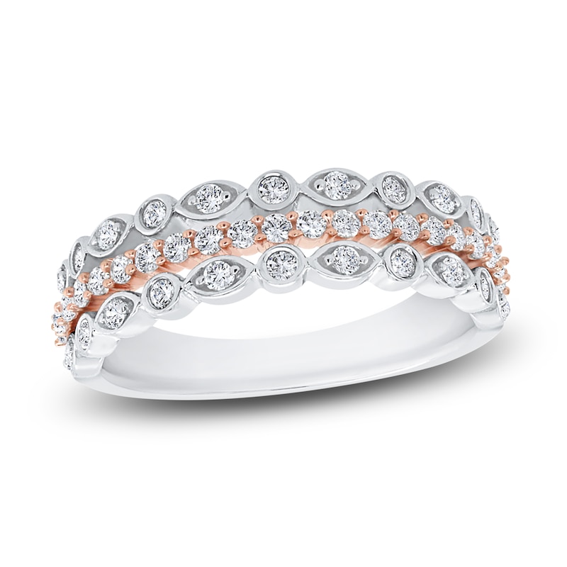 Two Row Bezel Eternity Band