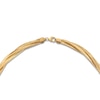 Thumbnail Image 2 of Italia D'Oro Solid Triple Omega Chain Necklace 14K Yellow Gold 17" 15.0mm