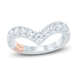 Pnina Tornai Lab-Grown Diamond Chevron Anniversary Band 1-1/2 ct tw Round 14K White Gold