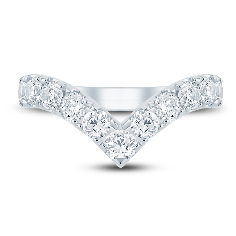Main Image 3 of Pnina Tornai Lab-Grown Diamond Chevron Anniversary Band 1-1/2 ct tw Round 14K White Gold