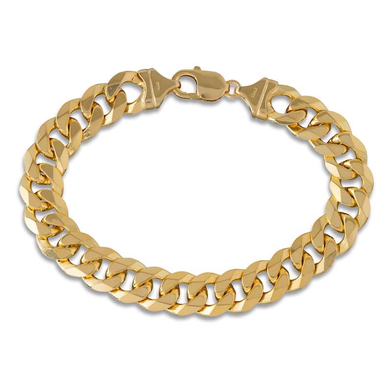 Main Image 1 of Curb Bracelet 14K Yellow Gold 7.5" 12.2mm